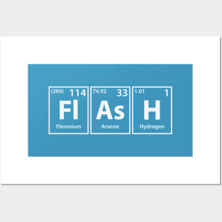 Flash (Fl-As-H) Periodic Elements Spelling Posters and Art